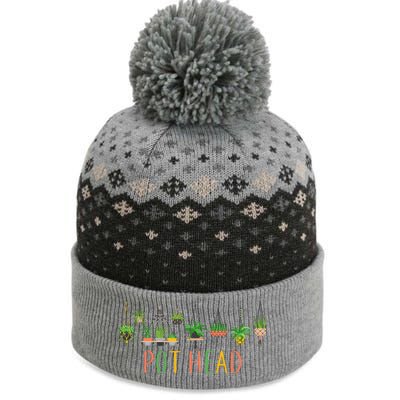 Funny Pot Head For Plant Lovers 1 The Baniff Cuffed Pom Beanie