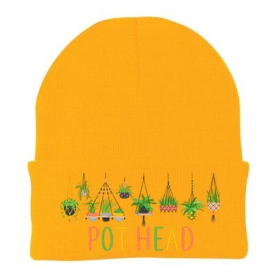 Funny Pot Head For Plant Lovers 1 Knit Cap Winter Beanie