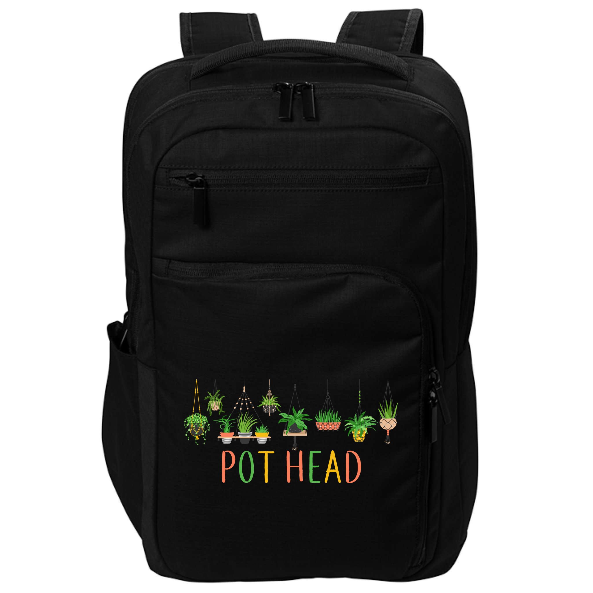 Funny Pot Head For Plant Lovers 1 Impact Tech Backpack
