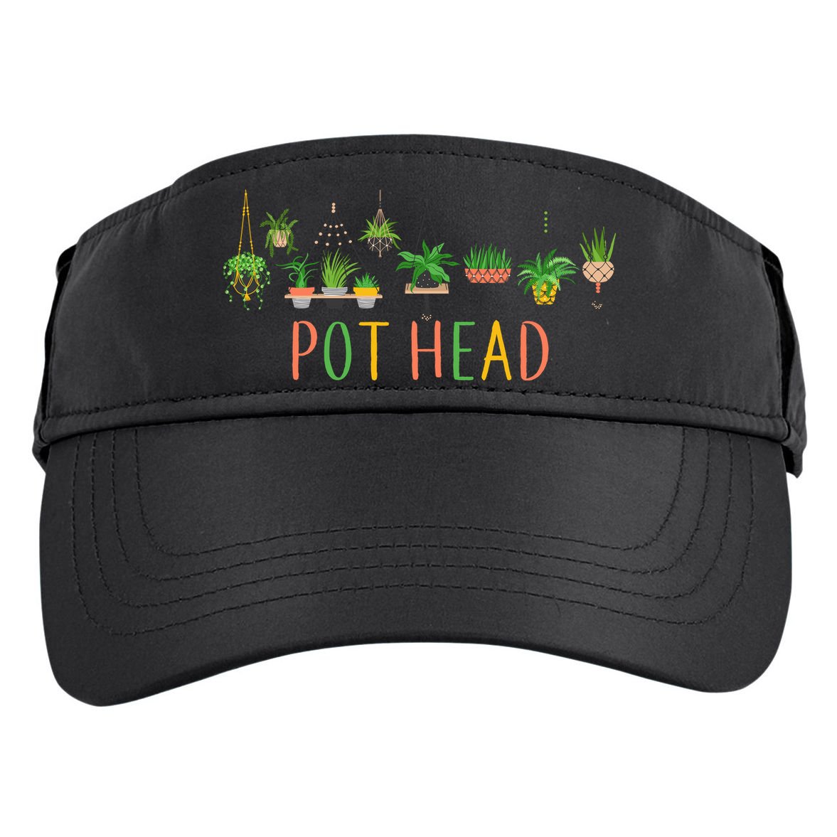 Funny Pot Head For Plant Lovers 1 Adult Drive Performance Visor