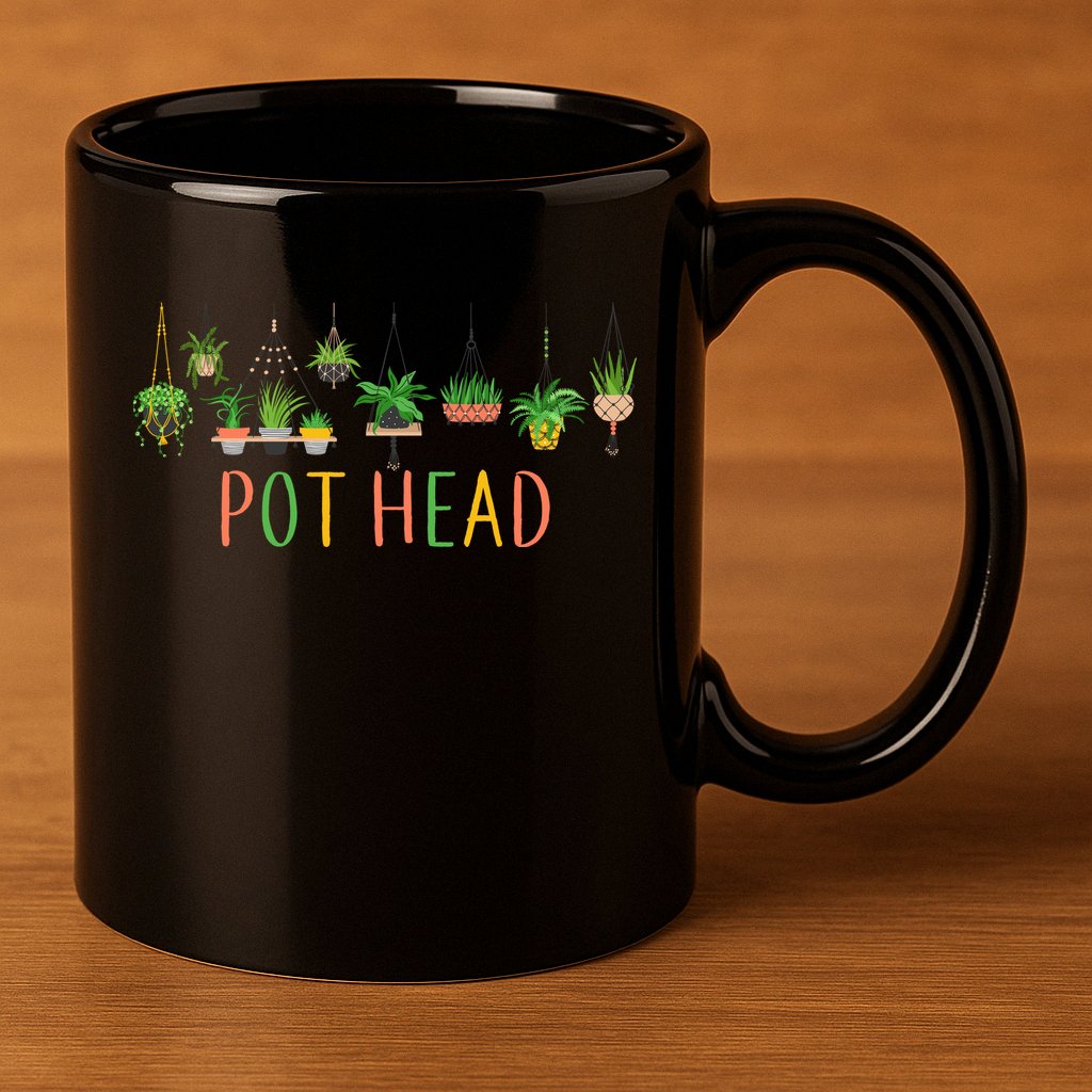 Funny Pot Head For Plant Lovers 1 11oz C Handle Ceramic Mug