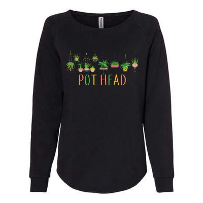 Funny Pot Head For Plant Lovers 1 Womens California Wash Sweatshirt