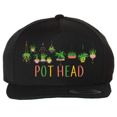 Funny Pot Head For Plant Lovers 1 Wool Snapback Cap