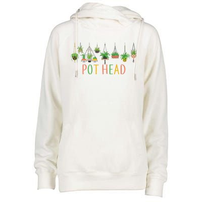 Funny Pot Head For Plant Lovers 1 Womens Funnel Neck Pullover Hood