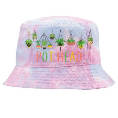 Funny Pot Head For Plant Lovers 1 Tie-Dyed Bucket Hat