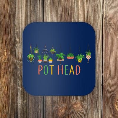 Funny Pot Head For Plant Lovers 1 Coaster