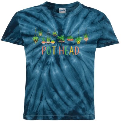 Funny Pot Head For Plant Lovers 1 Kids Tie-Dye T-Shirt