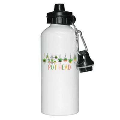 Funny Pot Head For Plant Lovers 1 Aluminum Water Bottle