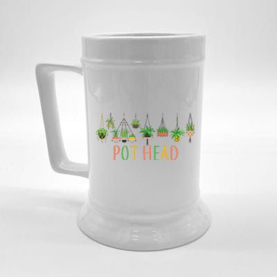 Funny Pot Head For Plant Lovers 1 Beer Stein