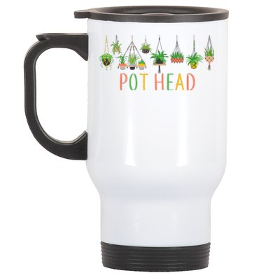 Funny Pot Head For Plant Lovers 1 Stainless Steel Travel Mug