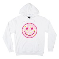 Funny Pink Happy Face Daisy Flower Smile Face Trendy Hoodie