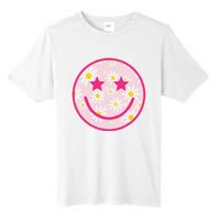 Funny Pink Happy Face Daisy Flower Smile Face Trendy Tall Fusion ChromaSoft Performance T-Shirt