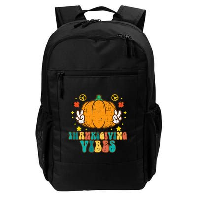Festive Pumpkin Harvest Vibes Retro Thanksgiving Design Backpack