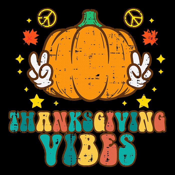 Festive Pumpkin Harvest Vibes Retro Thanksgiving Design Button