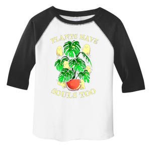 Funny Plants Have Souls Too Halloween Groovy Spooky Ghost Meaningful Gift Toddler Fine Jersey T-Shirt