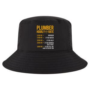 Funny Plumber Hourly Rate Plumber Cool Comfort Performance Bucket Hat