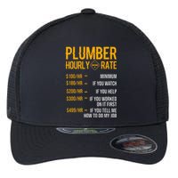 Funny Plumber Hourly Rate Plumber Flexfit Unipanel Trucker Cap