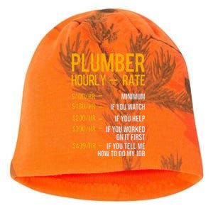 Funny Plumber Hourly Rate Plumber Kati - Camo Knit Beanie