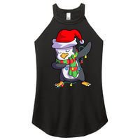 Festive Penguin Holiday Matching Set Women’s Perfect Tri Rocker Tank