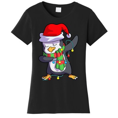 Festive Penguin Holiday Matching Set Women's T-Shirt