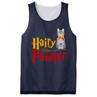 FUNNY Pun Hairy Pawter Wizard Gift For Cat Lovers Mesh Reversible Basketball Jersey Tank