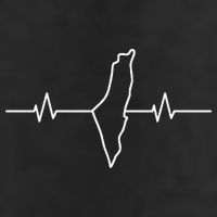  free palestine heartbeat  7 Panel Mesh Trucker Snapback Hat