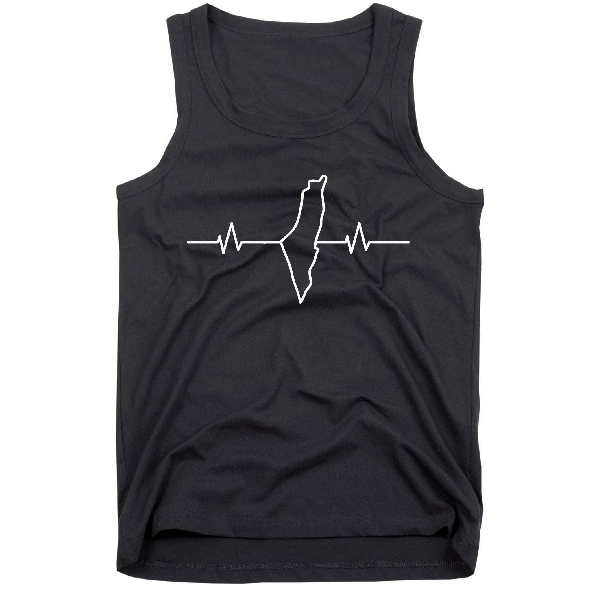  free palestine heartbeat  Tank Top