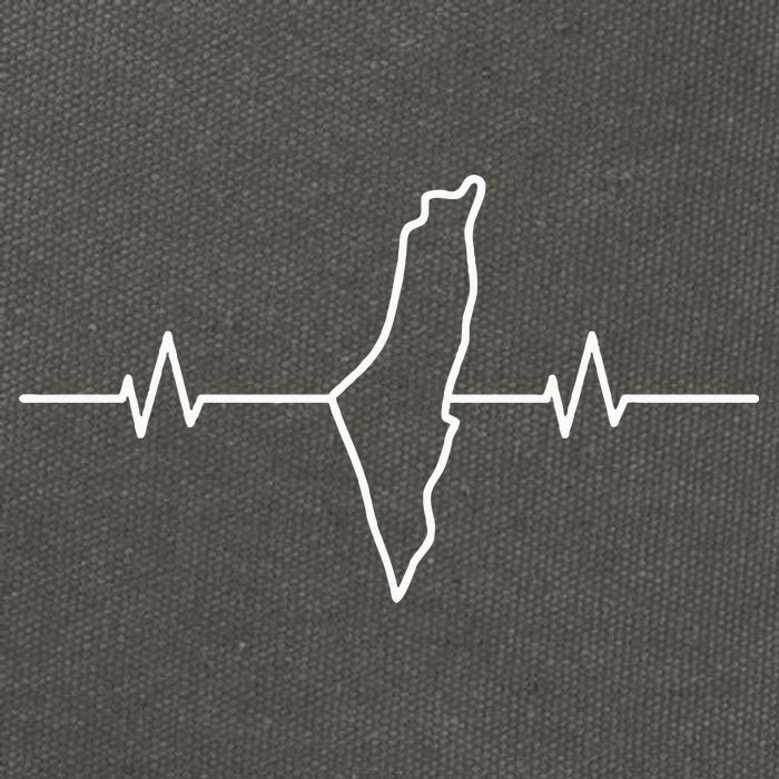  free palestine heartbeat  Cotton Canvas Backpack
