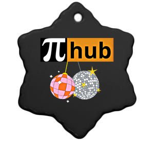 Funny Pi Hub Club 14 March Math Day Pi Day Cute Gift Ceramic Star Ornament