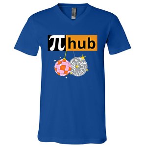 Funny Pi Hub Club 14 March Math Day Pi Day Cute Gift V-Neck T-Shirt