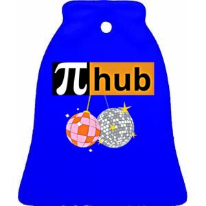 Funny Pi Hub Club 14 March Math Day Pi Day Cute Gift Ceramic Bell Ornament