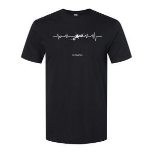 F4 Phantom Heartbeat Jet Fighter Pilot Ekg Love Airplane Great Gift Softstyle CVC T-Shirt