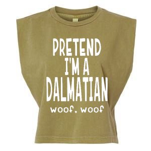 Funny Pretend Im A Dalmatian Lazy Halloween Costume Garment-Dyed Women's Muscle Tee