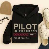 Funny Pilot In Progress Please Wait Future Pilot Hoodie