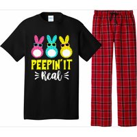 Funny Peepin It Real Happy Easter Bunny Egg Hunt Pajama Set