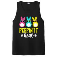 Funny Peepin It Real Happy Easter Bunny Egg Hunt PosiCharge Competitor Tank