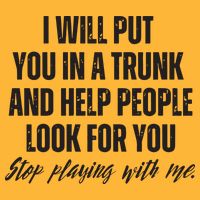 Funny Put In Trunk Saying I Will Put You In A Trunk Pom Pom 12in Knit Beanie