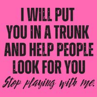 Funny Put In Trunk Saying I Will Put You In A Trunk Stripe Pom Pom Beanie