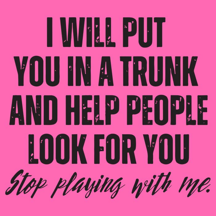 Funny Put In Trunk Saying I Will Put You In A Trunk Stripe Pom Pom Beanie