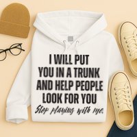 Funny Put In Trunk Saying I Will Put You In A Trunk Hoodie