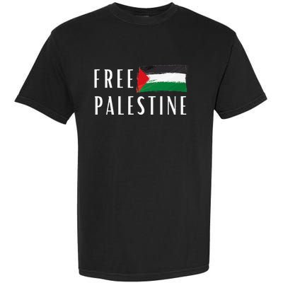 Free Palestine I Support Palestine Freedom Flag Free Gaza Garment-Dyed Heavyweight T-Shirt