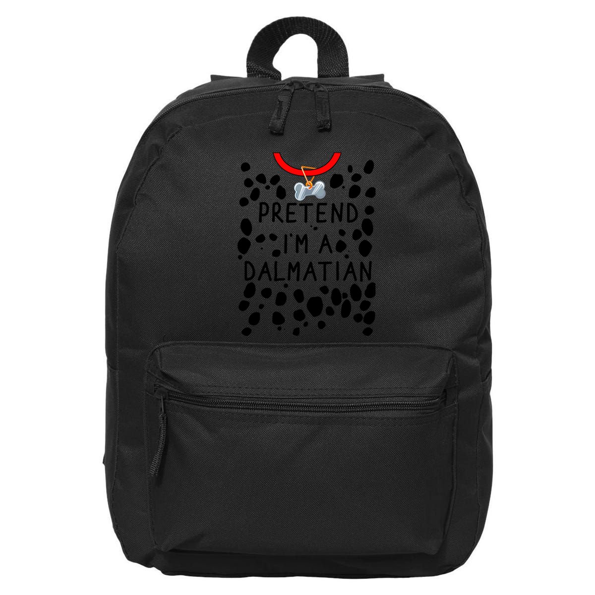 Funny Pretend I'm A Dalmatian Dog Halloween DIY Costume 16 in Basic Backpack