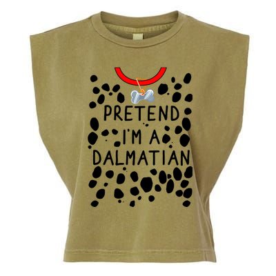 Funny Pretend I'm A Dalmatian Dog Halloween DIY Costume Garment-Dyed Women's Muscle Tee