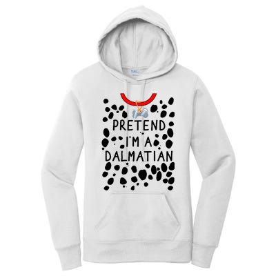 Funny Pretend I'm A Dalmatian Dog Halloween DIY Costume Women's Pullover Hoodie