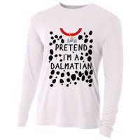 Funny Pretend I'm A Dalmatian Dog Halloween DIY Costume Cooling Performance Long Sleeve Crew