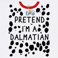 Funny Pretend I'm A Dalmatian Dog Halloween DIY Costume Cooling Performance Long Sleeve Crew
