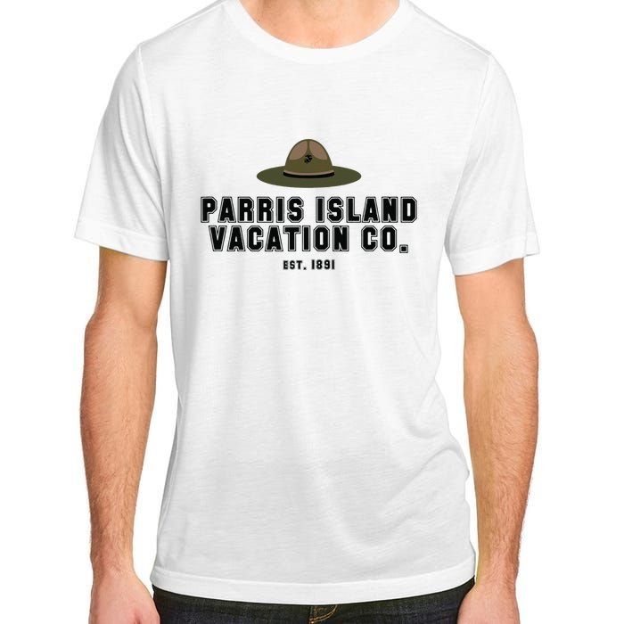 Funny Parris Island Vacation Company Design Adult ChromaSoft Performance T-Shirt