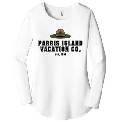 Funny Parris Island Vacation Company Design Women's Perfect Tri Tunic Long Sleeve Shirt