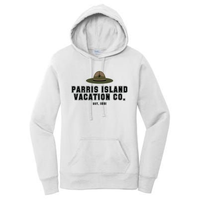 Funny Parris Island Vacation Company Design Women's Pullover Hoodie