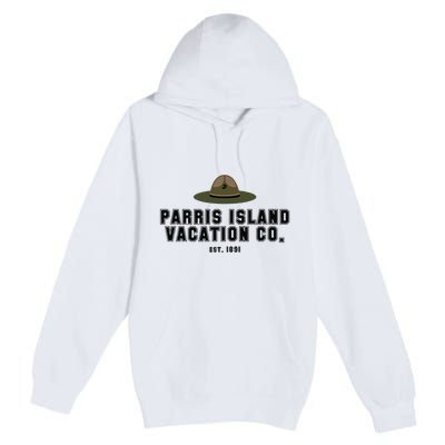 Funny Parris Island Vacation Company Design Premium Pullover Hoodie